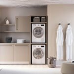 Lavanderia moderna con lavatrice e asciugatrice integrate: il progetto Smartop 3 Colavene